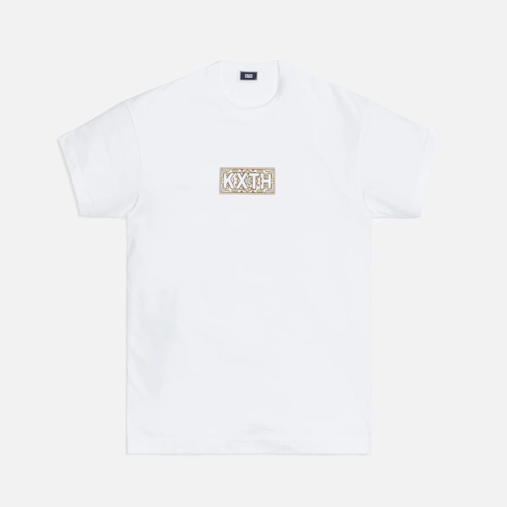 Kith Moroccan Tile Classic Logo Tee- beige